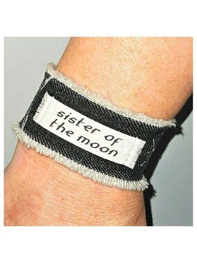 Sister Of The Moon Black Bracelet Cuff Stevie Nicks Boho Hippie Fleetwood Mac